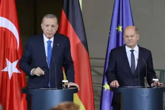 Olaf Scholz - Recep Tayyip Erdoğan