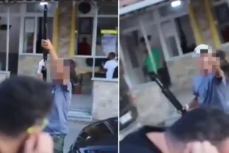 Sarı Mikrofon pompalı Tüfek