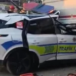 Polis Aracı kaza Manisa